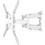 Support TV Onkron 37 à 70 pouces - Support mural pour téléviseur avec poids jusqu'à 36,4 kg - Support mural pour téléviseur suspendu avec Vesa 100x100 - Vesa 400x400 mm / Support TV pivotant et inclinable M5-w Blanc