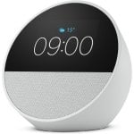 Novo Amazon Echo Spot Smart Alarm Clock com som de qualidade e Alexa White Novo Amazon Echo Spot Smart Alarm Clock com som de qualidade e Alexa White