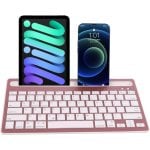 Klack Teclado Multidispositivo Recargable Bluetooth de 2 Canales en Español (Incluye Ñ) Rosa Klack Teclado Multidispositivo Recargable Bluetooth de 2 Canales en Español (Incluye Ñ) Rosa