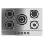 Placa de gas Cecotec Bolero Squad G 5200S 5 fuegos 11kW inox WOK eléctrico