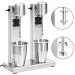 Mixeur à smoothie Vidaxl avec double récipient, 2 L, acier inoxydable Mixeur à smoothie Vidaxl avec double récipient, 2 L, acier inoxydable