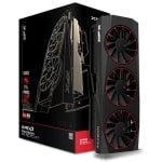 Carte graphique XFX QUICKSILVER AMD Radeon RX 9070 XT à trois ventilateurs 16 Go GDDR6 FSR 4 Carte graphique XFX QUICKSILVER AMD Radeon RX 9070 XT à trois ventilateurs 16 Go GDDR6 FSR 4