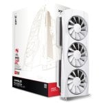 XFX QUICKSILVER AMD Radeon RX 9070 XT Triple ventilateur 16 Go GDDR6 FSR 4 Blanc