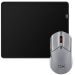 Ratón HyperX Pulsefire Haste 2 Pro inalámbrico 26000 DPI gris + alfombrilla
