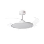 Bel Air Slim 72w Ventilador De Techo 4 Aspas Retráctiles Blanco