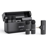 Boya BY-V4 Micrófonos Jack 3.5mm 4 Canales 2.4GHz 200m Cancelación de Ruido Negro Boya BY-V4 Micrófonos Jack 3.5mm 4 Canales 2.4GHz 200m Cancelación de Ruido Negro