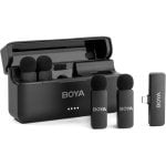 Boya BY-V4U USB-C Micrófonos Inalámbricos 4 Canales 2.4GHz 200m Cancelación de Ruido Negro