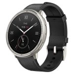 Amazfit Active 2 NFC Bluetooth 1.32" AMOLED Prata Correa Preta e Vermelha M Resistente à água 5ATM SpO2 Pulsómetro