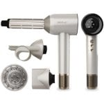 Secador Cecotec DryGlam Waves Motor Brushless Plasma 1600W 4en1 Champán Pantalla Digital