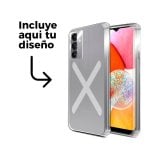 PcCom Essential Funda Antishock Transparente para Samsung Galaxy A14 Personalizable