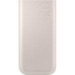 Samsung Tragbarer Akku (20.000 mAh, superschnelles Laden, 45 W, PD3.0, USB-C, Beige) Samsung Tragbarer Akku (20.000 mAh, superschnelles Laden, 45 W, PD3.0, USB-C, Beige)