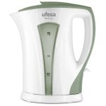 Ufesa Nyassa Hervidora de Agua 1.7L 2200W Blanca/Verde Ufesa Nyassa Hervidora de Agua 1.7L 2200W Blanca/Verde