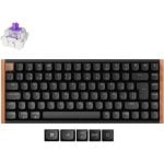 Keychron K2 HE Teclado Mecânico Gaming Magnético Sem Fios Bluetooth Switch PURPLE Preto/Madeira Keychron K2 HE Teclado Mecânico Gaming Magnético Sem Fios Bluetooth Switch PURPLE Preto/Madeira