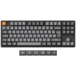 Keychron K8 Max QMK Multi-Device Bluetooth Wireless Mechanische Tastatur Braun Grau Schalter