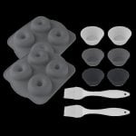 Set de Moldes de Silicona Cecotec Cecofry SweetBake Pack Antiadhesivos sin BPA para Donas y Magdalenas