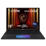 MSI Titan 18 HX AI A2XWJG-249ES MiniLED Intel Core Ultra 9 285HX 64 Go 2 To SSD RTX 5090 18" W11 MSI Titan 18 HX AI A2XWJG-249ES MiniLED Intel Core Ultra 9 285HX 64 Go 2 To SSD RTX 5090 18" W11