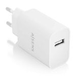 Aisens A110-0853 USB-Ladegerät, 10 W, hohe Effizienz, 5 V/2 A, Weiß Aisens A110-0853 USB-Ladegerät, 10 W, hohe Effizienz, 5 V/2 A, Weiß