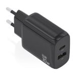 Aisens A110-0924 GaN-Ladegerät 30 W 1 x USB-C PD3.0 QC4.0 1 x USB-A QC3.0 Schwarz Aisens A110-0924 GaN-Ladegerät 30 W 1 x USB-C PD3.0 QC4.0 1 x USB-A QC3.0 Schwarz