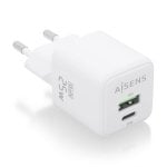 Aisens ASCH-25W2P014-W 25W GaN Ladegerät 1xUSB-C PD3.0 QC4.0 1xUSB-A QC3.0 Weiß Aisens ASCH-25W2P014-W 25W GaN Ladegerät 1xUSB-C PD3.0 QC4.0 1xUSB-A QC3.0 Weiß