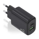 Aisens A110-0912 Ladegerät 25W 1xUSB-C PD3.0 1xUSB-A QC3.0 Schwarz Aisens A110-0912 Ladegerät 25W 1xUSB-C PD3.0 1xUSB-A QC3.0 Schwarz