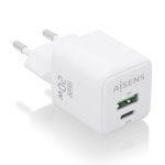 Aisens ASCH-20W2P010-W 20W GaN Ladegerät 1xUSB-C PD3.0 QC4.0 1xUSB-A QC3.0 Weiß Aisens ASCH-20W2P010-W 20W GaN Ladegerät 1xUSB-C PD3.0 QC4.0 1xUSB-A QC3.0 Weiß