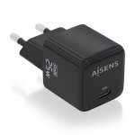 Aisens ASCH-25W1P013-BK GaN-Ladegerät 25W 1xUSB-C PD3.0 QC4.0 Schwarz