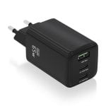 Aisens ASCH-65W3P042-BK 65W GaN Ladegerät 2xUSB-C PD3.0 QC4.0 1xUSB-A QC3.0 Schwarz