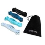 Fitnessband Cecotec DrumFit Power Band Set 4er-Set Latex 15-60 kg Blau/Schwarz