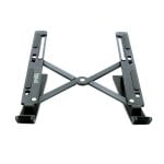 Support pliable en aluminium gris Iggual pour ordinateur portable jusqu'à 17 pouces Support pliable en aluminium gris Iggual pour ordinateur portable jusqu'à 17 pouces