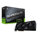 Carte Graphique MSI GeForce RTX 5070 Ti SHADOW 3X OC 16GB GDDR7 Reflex 2 RTX AI DLSS4