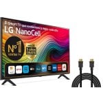 LG NanoCell 43" 43NANO UltraHD 4K WebOS AI ThinQ + PcCom Essential HDMI 2.0 30AWG CCS LG NanoCell 43" 43NANO UltraHD 4K WebOS AI ThinQ + PcCom Essential HDMI 2.0 30AWG CCS