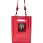 Sac Cube Polaroid Transparent en TPU 100 % Recyclé Rouge Sac Cube Polaroid Transparent en TPU 100 % Recyclé Rouge
