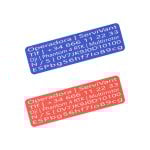 Servivant Placa Identificativa 5 Líneas Para Drones Personalizable (pack 2 Uds.) Cumple Normativa Aesa