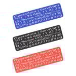 Servivant Placa Identificativa 5 Líneas Para Drones Personalizable (pack 3 Uds.) Cumple Normativa Aesa
