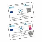 Servivant Tarjeta PVC AESA Personalizable Impresión Doble Cara Número Operador + Certificado Dron