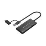 Conceptronic BIAN03B 7 En 1 Lector De Tarjetas USB 3.0/USB-C Para SD x 2, TF/MicroSD, MMC, MS, M2, CF, xD Conceptronic BIAN03B 7 En 1 Lector De Tarjetas USB 3.0/USB-C Para SD x 2, TF/MicroSD, MMC, MS, M2, CF, xD