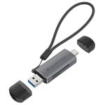 Conceptronic BIAN05G Lector de Tarjetas SD/MicroSD 3.0 USH-I de Doble Conector USB-A/USB-C 3.0 Conceptronic BIAN05G Lector de Tarjetas SD/MicroSD 3.0 USH-I de Doble Conector USB-A/USB-C 3.0