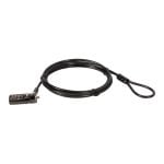 Conceptronic CUSTODIO01BN Candado De Combinación Para portátil  Ranura Para Nanobloqueo, 1,8 m