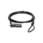 Cable antirrobo Conceptronic CUSTODIO01BS combinación 1,8 m negro portátil
