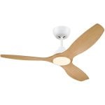 Ventilador de techo Philips Ventilado LED 132cm Blanco/Madera 2650lm Mando a distancia