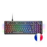 Tastiera meccanica Mars Gaming Mkpro RGB Chroma Anti-ghosting Interruttore silenzioso Nero francese