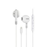 Contact Auriculares Con Cable, Lightning, Compatibles Con Iphone 14 Y Anteriores, Llamadas, Botón Multifunción, Blanco Contact Auriculares Con Cable, Lightning, Compatibles Con Iphone 14 Y Anteriores, Llamadas, Botón Multifunción, Blanco