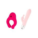 Hugbox Kit De Juguetes Eróticos Pack Succionador De Clítoris Y Vibrador Conejito Hugbox Kit De Juguetes Eróticos Pack Succionador De Clítoris Y Vibrador Conejito