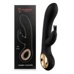 Hugbox Vibrador Conejito Y Vibrador Femenino 50 Programas Opción Calefacción Negro Hugbox Vibrador Conejito Y Vibrador Femenino 50 Programas Opción Calefacción Negro