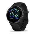 Montre connectée Garmin Vívoactive 6 AMOLED Slate avec bracelet noir Montre connectée Garmin Vívoactive 6 AMOLED Slate avec bracelet noir