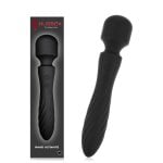 Bacchetta vibrante Hugbox e vibratore femminile 20 programmi Nero Bacchetta vibrante Hugbox e vibratore femminile 20 programmi Nero