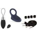 Hugbox Kit De Juguetes Eróticos Huevo Vibrador, Anillo Vibrador, Kit De Sujeción A La Cama Hugbox Kit De Juguetes Eróticos Huevo Vibrador, Anillo Vibrador, Kit De Sujeción A La Cama