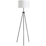 Homcom Lámpara de Pie Moderna con Casquillo E27 Blanco y Negro