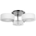 Homcom Candeeiro De Teto Moderno E27 Abajur em Acrílico Branco