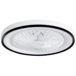 Homcom Ventoinha de Teto Com Luz LED 48,5 W Motor Dc Reversível Branca